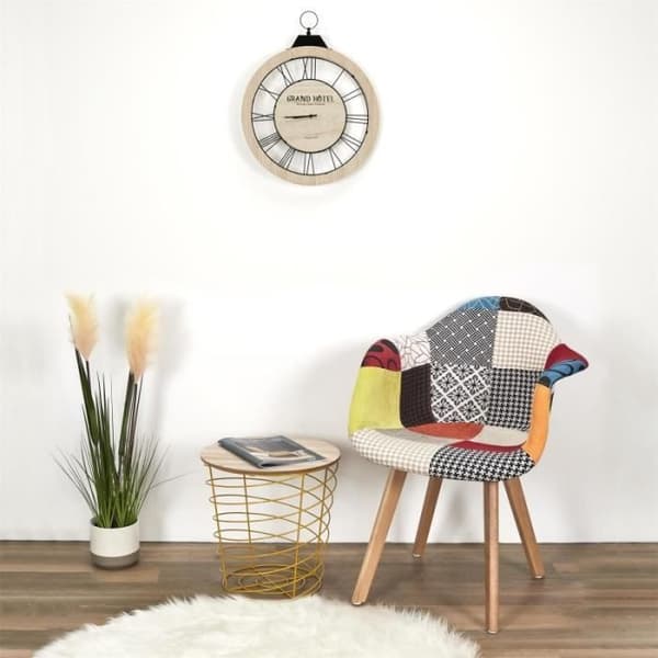 SKANDINAVISK PATCHWORK FÅTÖLJ I SET OM 2 85X62X43