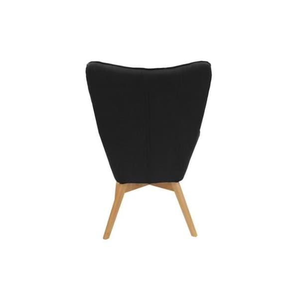 Fåtölj - BELDEKO - Helinski svart M1 - Trä/Metall/Tyg - Modernt - Design