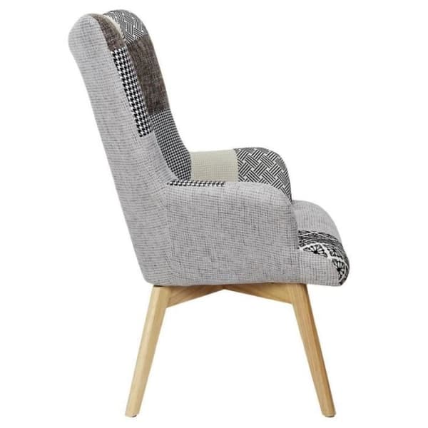 Fåtölj - Paris Prix - Helsingfors - Design Patchwork - 1 plats - Grå - Modern