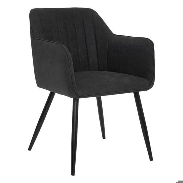 Fauteuil middag Visoca svart Atmosphera - Svart - Samtida - Design - Inomhus