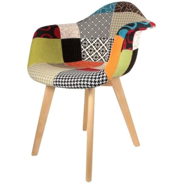 FAUTEUIL The Home Deco Factory Fauteuil Polyester Multicolore Taille Unique82