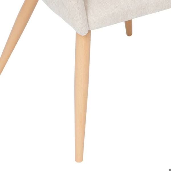 Matsalsstol "Marlo" i beige bok - Atmosphera inredningsdesigner - Grå
