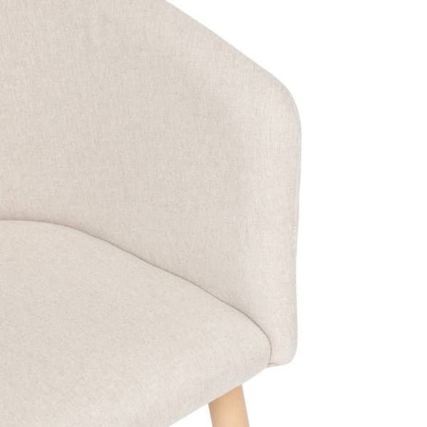 Matsalsstol "Marlo" i beige bok - Atmosphera inredningsdesigner - Grå