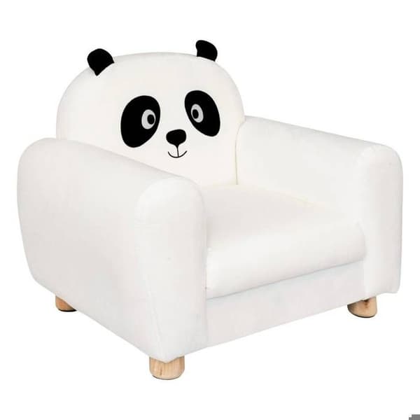 Barnstol panda "Balo" svart &amp; vit - Atmosphera inredningsdesigner - Svart och vit