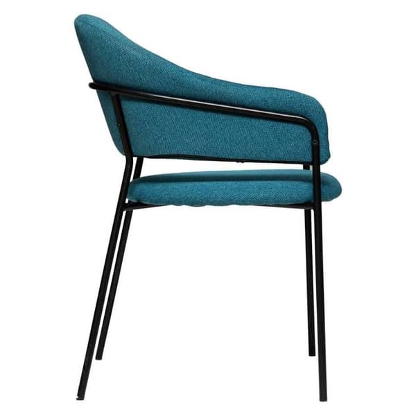Stol i blått duk Siron Atmosphera - Med armstöd - Nutida - Design
