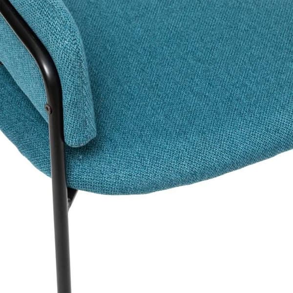 Stol i blått duk Siron Atmosphera - Med armstöd - Nutida - Design