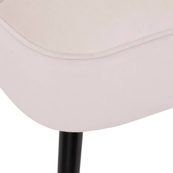 Fåtölj - ATMOSPHERA - Beige Sammet - Tofärgade Ben - 1 Plats - Modern Design