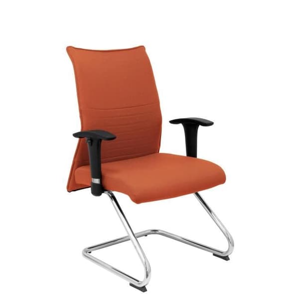 Modell 208CPBALI363 confidente patÃn Ergonomisk fåtölj för besökare med kromram Sits och rygg klädd i