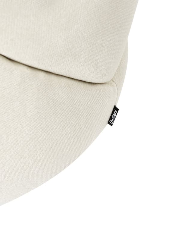 Fåtölj Ljusbeige Tyg Guldfot Retro Glam Art Inredning Stil