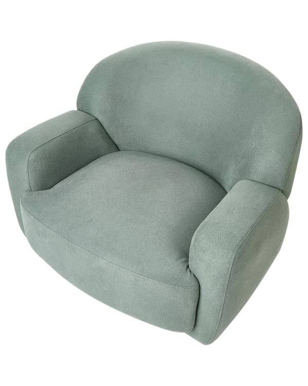 Fåtölj Grön Tyg Guldfot Retro Glam Art Inredning Stil