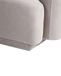 Miniatyrbilde 10 av 11: Lenestol Lysegrått Stoff Retro Glam Art Decor Style med Armlener til Stue