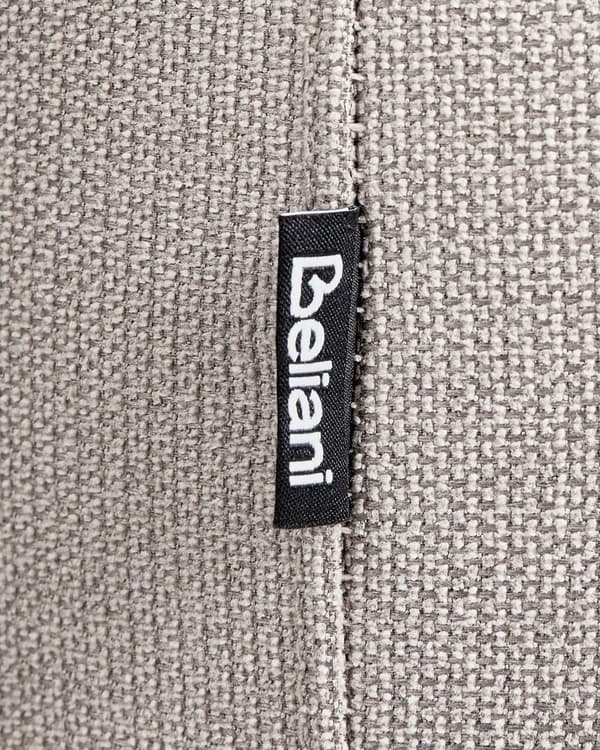 Lænestol grå polyester stofbetræk retro glamour stil med armlæn stue