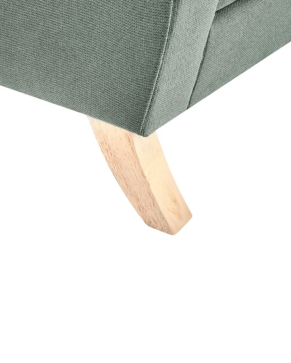 Lenestol Lysegrønn Polyester Stoff Treben Retro Minimalistiske Design Stue Møbler