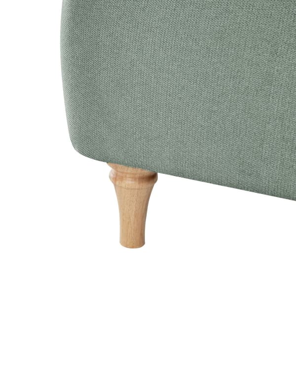 Lenestol Lysegrønn Polyester Stoff Treben Retro Minimalistiske Design Stue Møbler