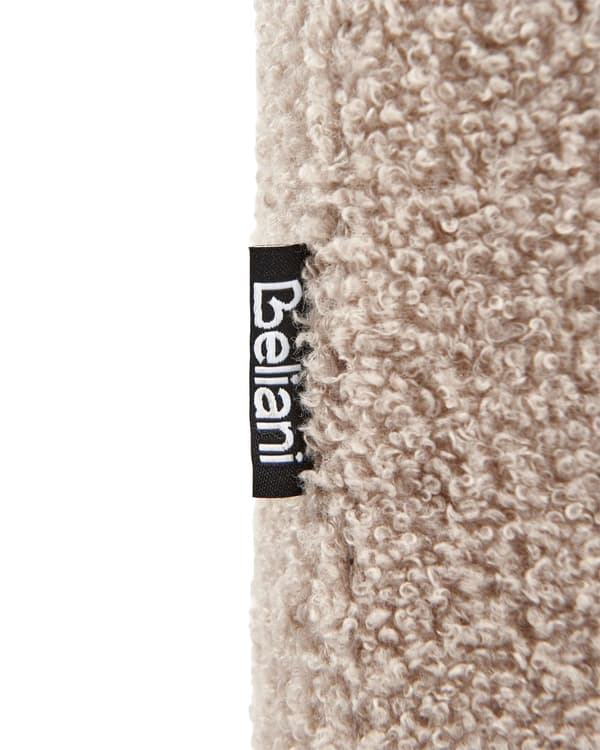 Lenestol Beige Bouclé Polstret Tykt Ryggstøtte Moderne Design Sofa til Sue