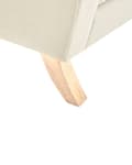 Miniatyrbilde 10 av 11: Lenestol Beige Polyester Stoff Treben Retro Minimalistiske Design Stue Møbler