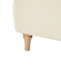Miniatyrbilde 11 av 11: Lenestol Beige Polyester Stoff Treben Retro Minimalistiske Design Stue Møbler