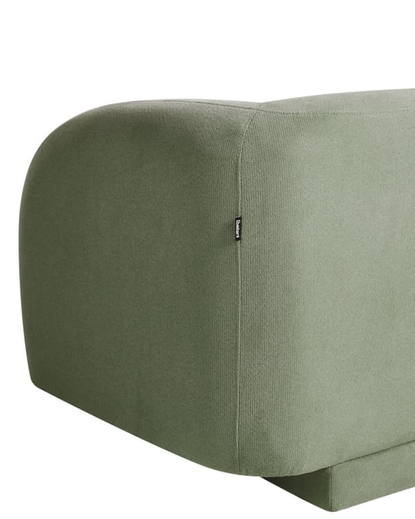 Lenestol i Grønn Stoff Retro Glam Art Decor Style med Armlener til Stue