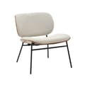 Miniatyrbild 1 av 2: Fauteuil en tissu écru H68 cm - SERGE