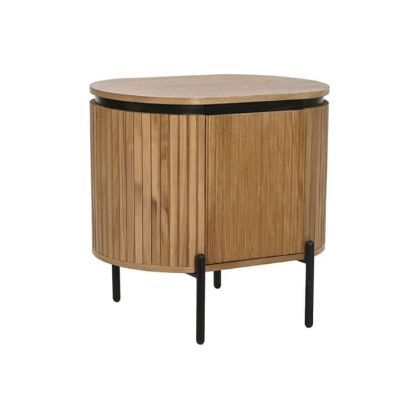 Nattbord Home ESPRIT Naturell Metall Paulownia-tre 60 x 43 x 57 cm