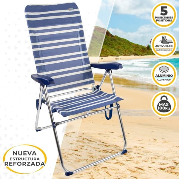 Hopfällbar Stol Aktive Mykonos 47 x 108 x 66 cm (4 antal)