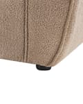 Miniatyrbilde 11 av 11: Lenestol Lysebrun Boucle Polstret Tykt Polstret Ryggstøtte Moderne Stil Stue Sofa