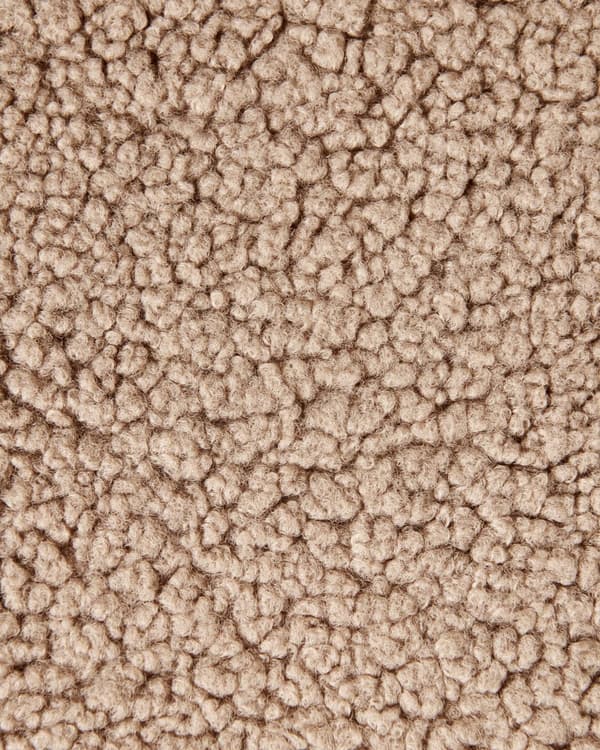 Aksentstol Beige Boucle Polstring Bredt Sete Vintage Design Svart Metallramme