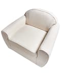 Miniatyrbilde 7 av 11: Lenestol Lysebeige Boucle Polstret Tykt Polstret Ryggstøtte Moderne Stil Stue Sofa