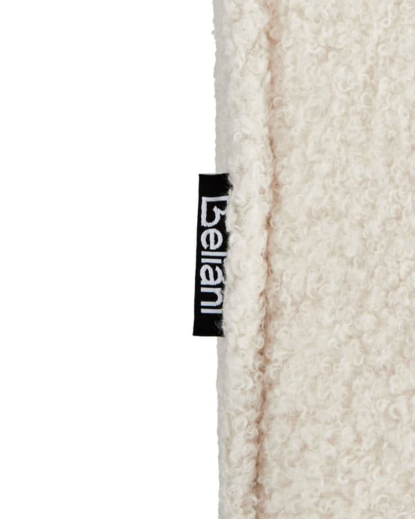 Lenestol Lysebeige Boucle Polstret Tykt Polstret Ryggstøtte Moderne Stil Stue Sofa