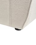 Miniatyrbilde 11 av 11: Lenestol Lysebeige Boucle Polstret Tykt Polstret Ryggstøtte Moderne Stil Stue Sofa