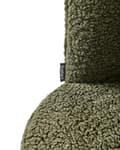 Miniatyrbillede 8 af 11: Lænestol Grøn Boucle Plys Stuestol med Armlæn til Stuen Bred Hvilestol Polstret Blød Fluffy Stol Design