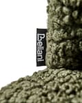 Miniatyrbillede 9 af 11: Lænestol Grøn Boucle Plys Stuestol med Armlæn til Stuen Bred Hvilestol Polstret Blød Fluffy Stol Design