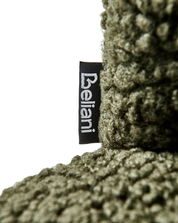 Lænestol Grøn Boucle Plys Stuestol med Armlæn til Stuen Bred Hvilestol Polstret Blød Fluffy Stol Design
