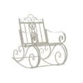 Miniatyrbillede 1 af 6: Gyngestol DKD Home Decor Metal Aluminium Hvid (63 x 89 x 92 cm)