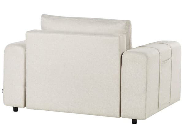 Sjeselong Lysebrun stoffkledning Armlener Pute Ryggstøtte Moderne design Symmetrisk Stue