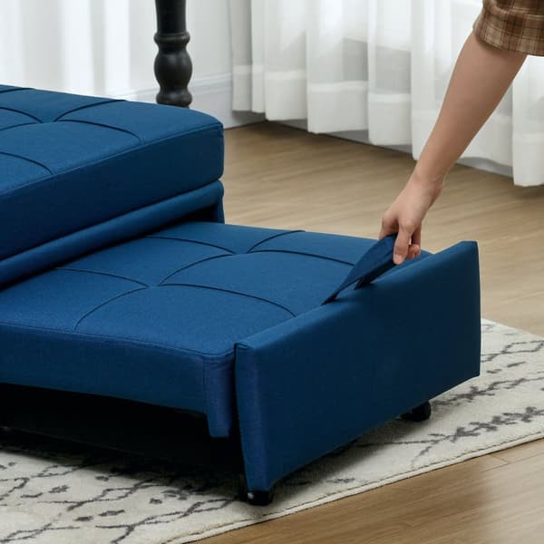 Rootz 3 -i -1 foldestol seng - hvilestol - chaise longue - justerbar ryglæn - 65,5L x 104W x 81H cm - bærbar med hjul og sidelomme