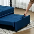 Miniatyrbillede 7 af 10: Rootz 3 -i -1 foldestol seng - hvilestol - chaise longue - justerbar ryglæn - 65,5L x 104W x 81H cm - bærbar med hjul og sidelomme