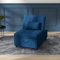 Miniatyrbillede 2 af 10: Rootz 3 -i -1 foldestol seng - hvilestol - chaise longue - justerbar ryglæn - 65,5L x 104W x 81H cm - bærbar med hjul og sidelomme