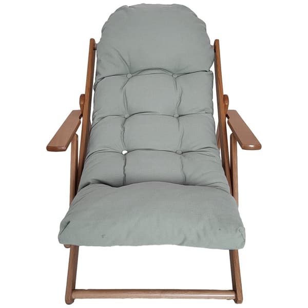 Rootz Justerbar træstalstol - Liggende stol - Polstret lænestol - Komfort og rumbesparende - 71W x 89d x 96H cm