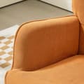 Miniatyrbillede 9 af 11: Rootz Accentstol med afføring - Afslapningsstol - Lounge lænestol - Ergonomisk komfort - 72 cm x 80 cm x 101 cm - Corduroy Look - Brun