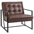 Miniatyrbillede 6 af 7: Rootz Chesterfield Lounge stol - Afslapningsstol - Ergonomisk sæde - Faux læder - 75 cm x 81 cm x 78 cm - Maksimal komfort