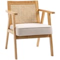 Miniatyrbillede 6 af 7: Rootz Comfortable Lounge stol - lænestol - Relaxstol - Tyk pude komfort - 63L x 69W x 78H cm