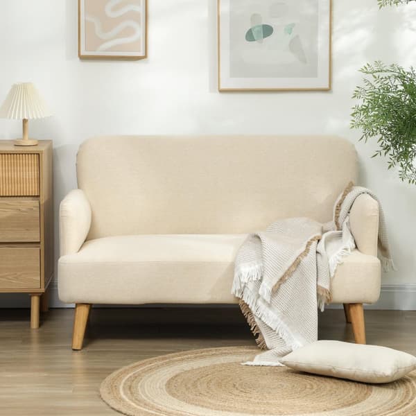 Rootz Compact Kaksipaikkainen sohva - ihoystävällinen sohva - pieni sohva - pitää jopa 240 kg - 130x74x79 cm - ruskea