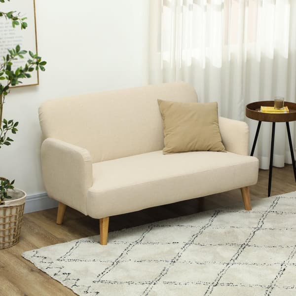 Rootz Compact Kaksipaikkainen sohva - ihoystävällinen sohva - pieni sohva - pitää jopa 240 kg - 130x74x79 cm - ruskea