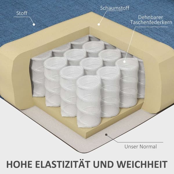 Rootz elegant vingstol - fåtölj - accentstol - hög komfort - 74 cm x 86 cm x 102 cm - blå