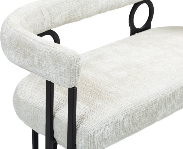 Rootz Double Sofa - Love Seat - Modern Couch - Chenille Fabric - 118 cm x 53 cm x 71 cm - Ergonomisk komfort