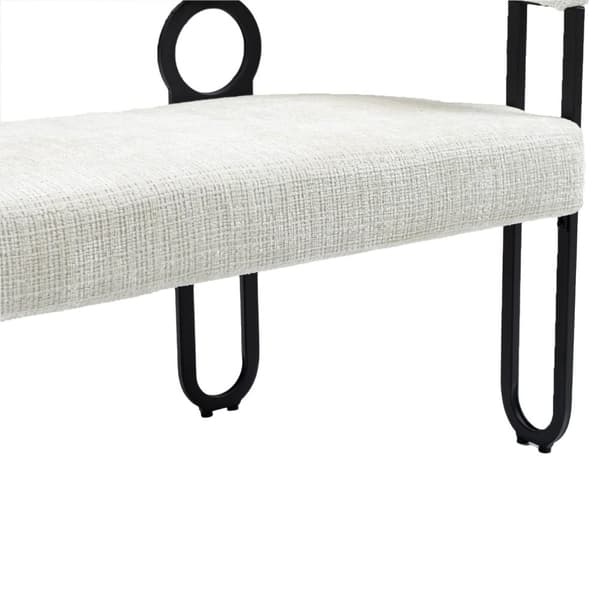 Rootz Double Sofa - Love Seat - Modern Couch - Chenille Fabric - 118 cm x 53 cm x 71 cm - Ergonomisk komfort