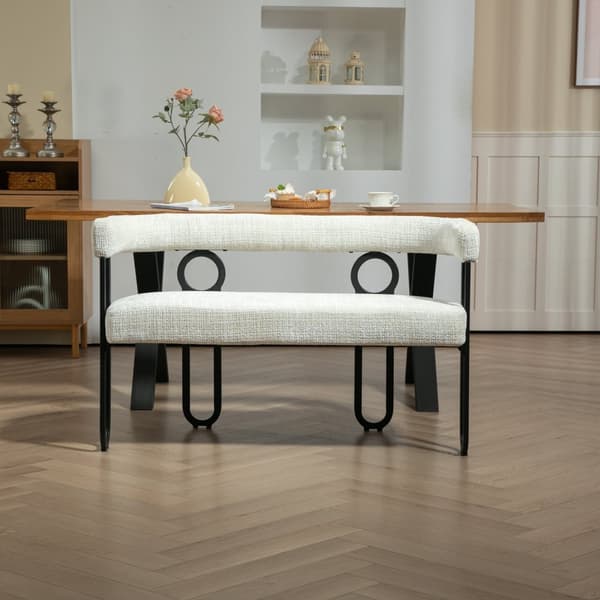 Rootz Double Sofa - Love Seat - Modern Couch - Chenille Fabric - 118 cm x 53 cm x 71 cm - Ergonomisk komfort