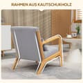 Miniatyrbillede 5 af 11: Rootz Elegant Lounge stol - lænestol - afslapningsstol - maksimal komfort - 61L x 78W x 76H cm