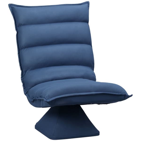 Rootz gulvniveau -loungerstol - drejelig stol - roterbart sæde - justerbar komfort - 62 x 70 x 95 cm - blå
